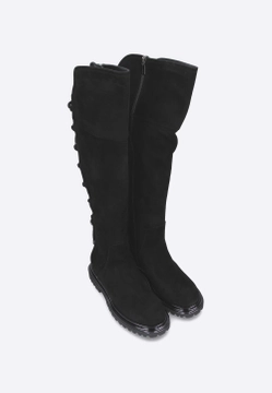 KOZAKI WYSOKIE DAMSKIE ZE SKÓRY ZAMSZOWEJ ACCADEMIA 6254