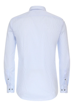 KOSZULA MĘSKA Z DŁUGIM RĘKAWEM W KRATĘ BODY FIT VENTI 144211400