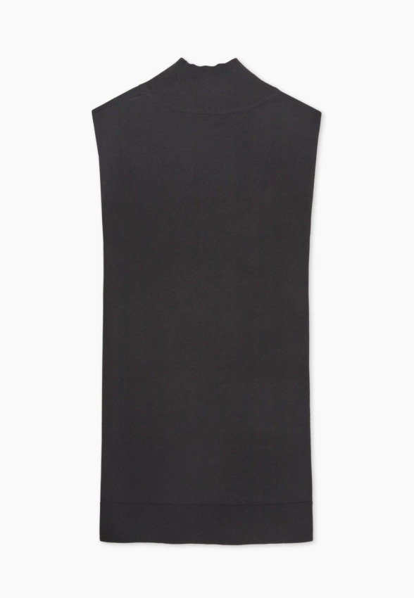 SWETER DAMSKI BEZ RĘKAWÓW Z MIESZANKI WISKOZY YERSE 43657