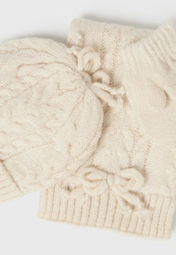 KOMPLET DZIEWCZĘCY CZAPKA Z SZALIKIEM I RĘKAWICZKAMI MAYORAL 10281