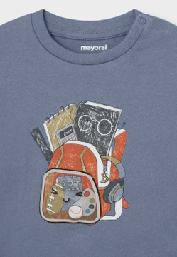 T-SHIRT NIEMOWLĘCY Z NADRUKIEM INTERAKTYWNYM MAYORAL 2033