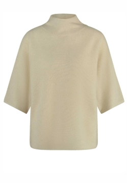 PÓŁGOLF DAMSKI Z KRÓTKIM RĘKAWEM Z DODATKIEM KASZMIRU GERRY WEBER 370551-44709