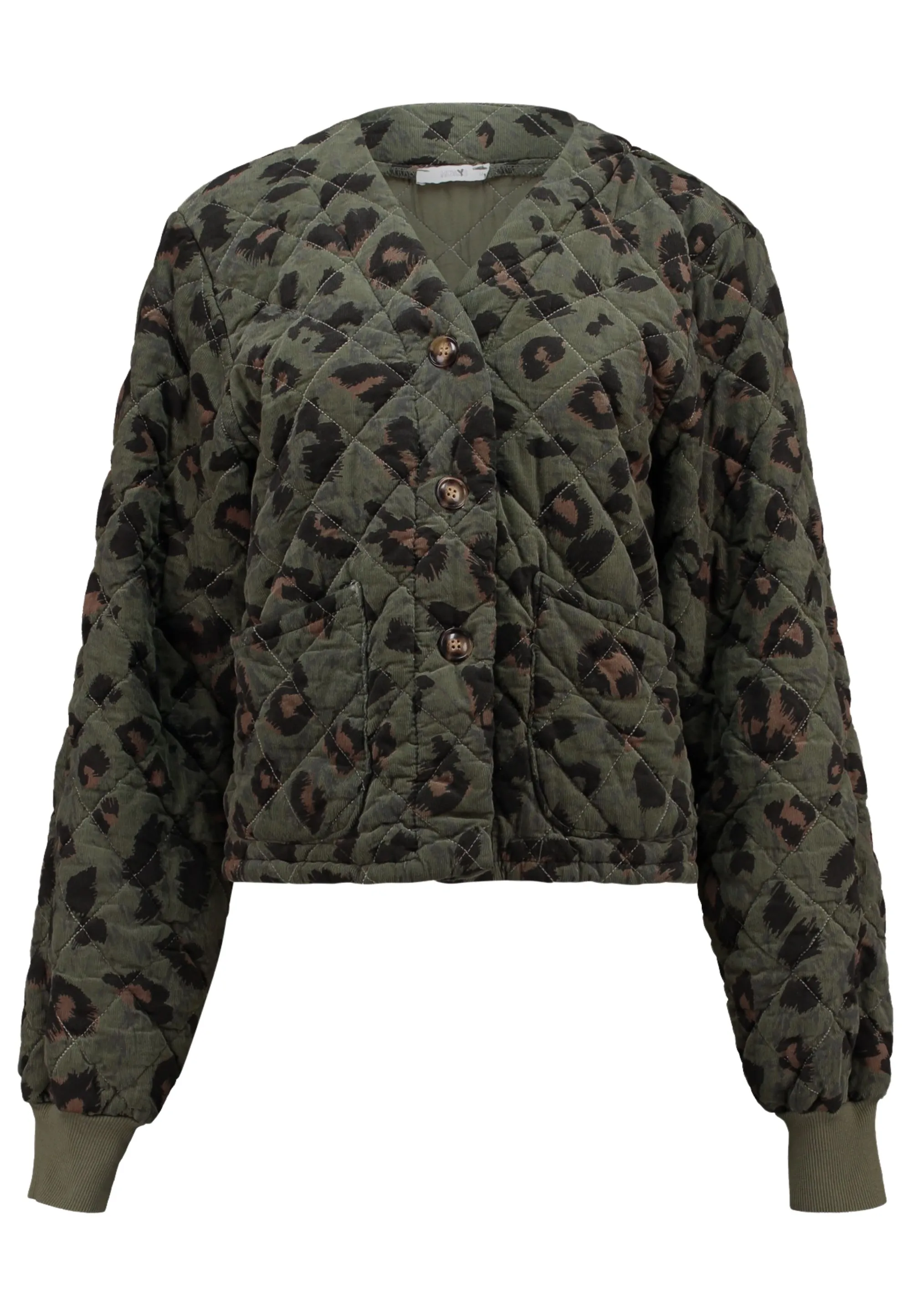 SZTRUKOWA PIKOWANA KURTKA DAMSKA ZAPINANA NA GUZIKI HAILYS MIK-7056