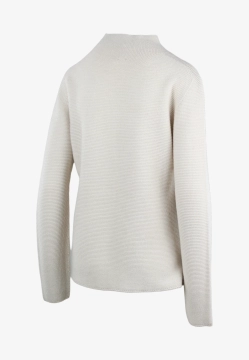 WEŁNIANY SWETER DAMSKI ZAPINANY NA GUZIKI UNA SU 10 114 MERINO