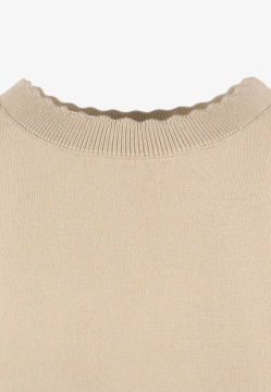 SWETER DAMSKI Z FALBANKOWYM DEKOLTEM ZAPS AVOLA