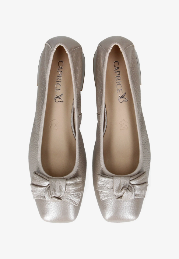 SKÓRZANE BALERINY DAMSKIE CAPRICE 9-22105-42