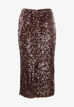 OŁÓWKOWA SPÓDNICA DAMSKA Z CEKIMANI PENNYBLACK EPOCA