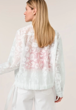 LEKKA MARYNARKA DAMSKA W KAWIATOWY WZÓR TAIFUN 730312-11140