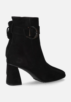 SKÓRZANE BOTKI DAMSKIE BRUNATE 78017