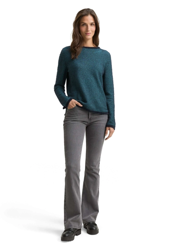 SWETER DAMSKI Z FUTERKOWYM WYKOŃCZENIEM TOM TAILOR 1049152