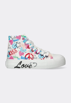 WYSOKIE TRAMPKI DZIECIĘCE LOVE DETAILS 155 623