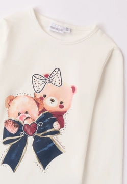 T-SHIRT DZIEWCZĘCY Z NADRUKIEM SARABANDA A306