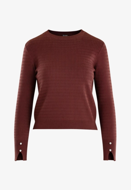 SWETER DAMSKI Z WISKOZY Z OZDOBNYM RĘKAWEM EMME MARELLA VANITY