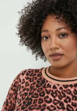 SUKIENKA DAMSKA W PANTERKĘ SAMOON 381207-26305