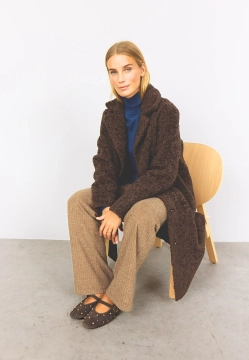 PŁASZCZ DAMSKI TYPU BOUCLE  SOYACONCEPT 40217