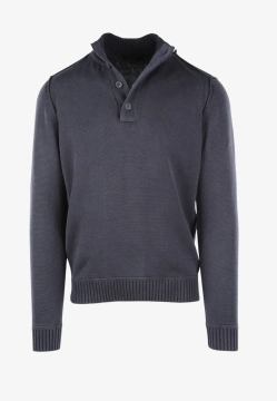 SWETER MĘSKI ZE STÓJKĄ ZAPINANĄ NA GUZIKI CONSENSO 4450225