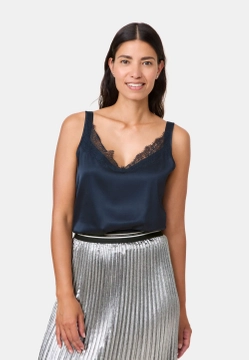 ZWIEWNY TOP DAMSKI Z KORONKOWYM OBSZYCIEM GERRY WEBER 470278-35033