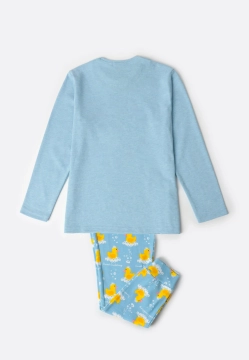 BAWEŁNIANA PIŻAMA DZIEWCZĘCA Z DŁUGIM RĘKAWEM ADMAS 63352