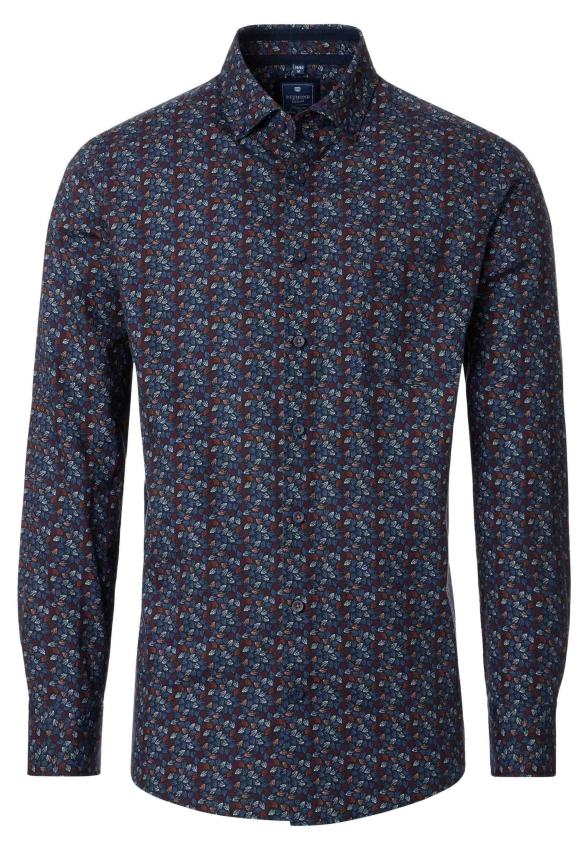 KOSZULA MĘSKA Z WZOREM W LIŚCIE REDMOND 252410111