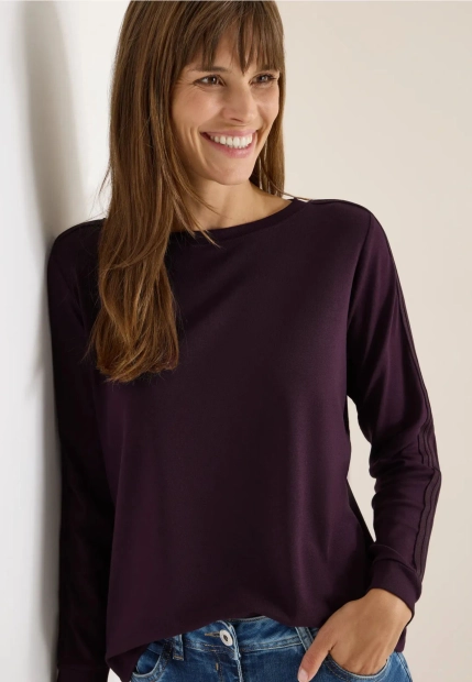 BLUZA DAMSKA Z PASKIEM NA RĘKAWIE CECIL 4 TOS324157