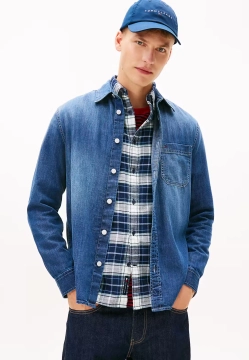 KOSZULA MĘSKA JENSOWA Z DŁUGIM RĘKAWEM TOMMY JEANS DM0DM22303