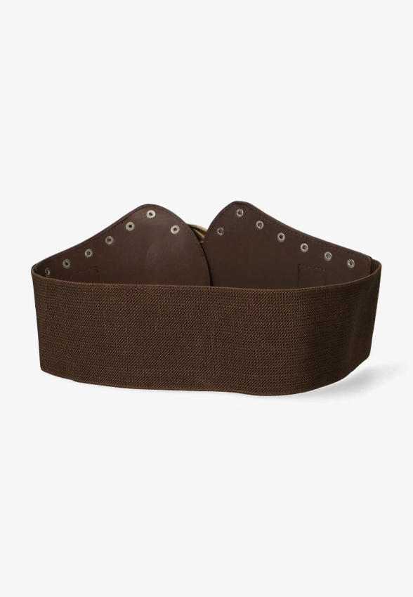 SZEROKI ELASTYCZNY PASEK DAMSKI Z ĆWIEKAMI CTLD-781