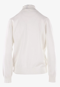 PÓŁGOLF DAMSKI Z FALBANKOWYM OZDOBNYM WYKOŃCZENIEM Z DOMIESZKĄ WEŁNY EKS W1235