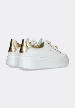 SKÓRZANE SNEAKERSY DAMSKIE NA GRUBSZEJ PODESZWIE VICTIM B-4918-11ES