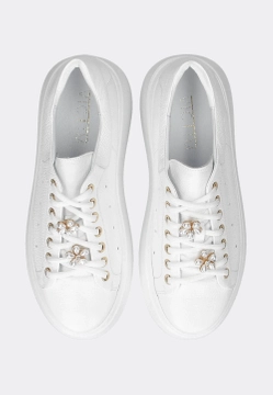 SKÓRZANE SNEAKERSY DAMSKIE NA GRUBSZEJ PODESZWIE VICTIM B-4918-11ES