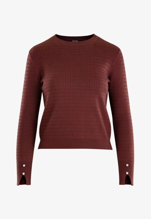 SWETER DAMSKI Z WISKOZY Z OZDOBNYM RĘKAWEM EMME MARELLA VANITY