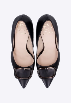 SZPILKI DAMSKIE SKÓRZANE BALDOWDKI D04242