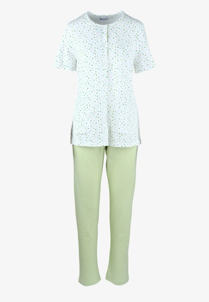 BAWEŁNY PIŻAMA DAMSKA Z KRÓTKIM RĘKAWEM LINCLALOR 75278