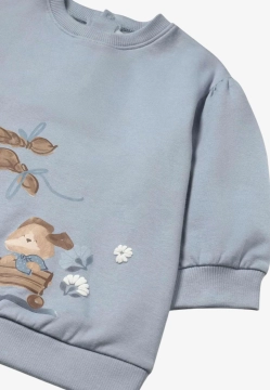 SUKIENKA Z DZIANINY Z GARFIKĄ NIEMOWLĘCA MAYORAL 2921