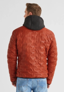 PIKOWANA SKÓRZANA KURTKA MĘSKA MILESTONE 53119 60715