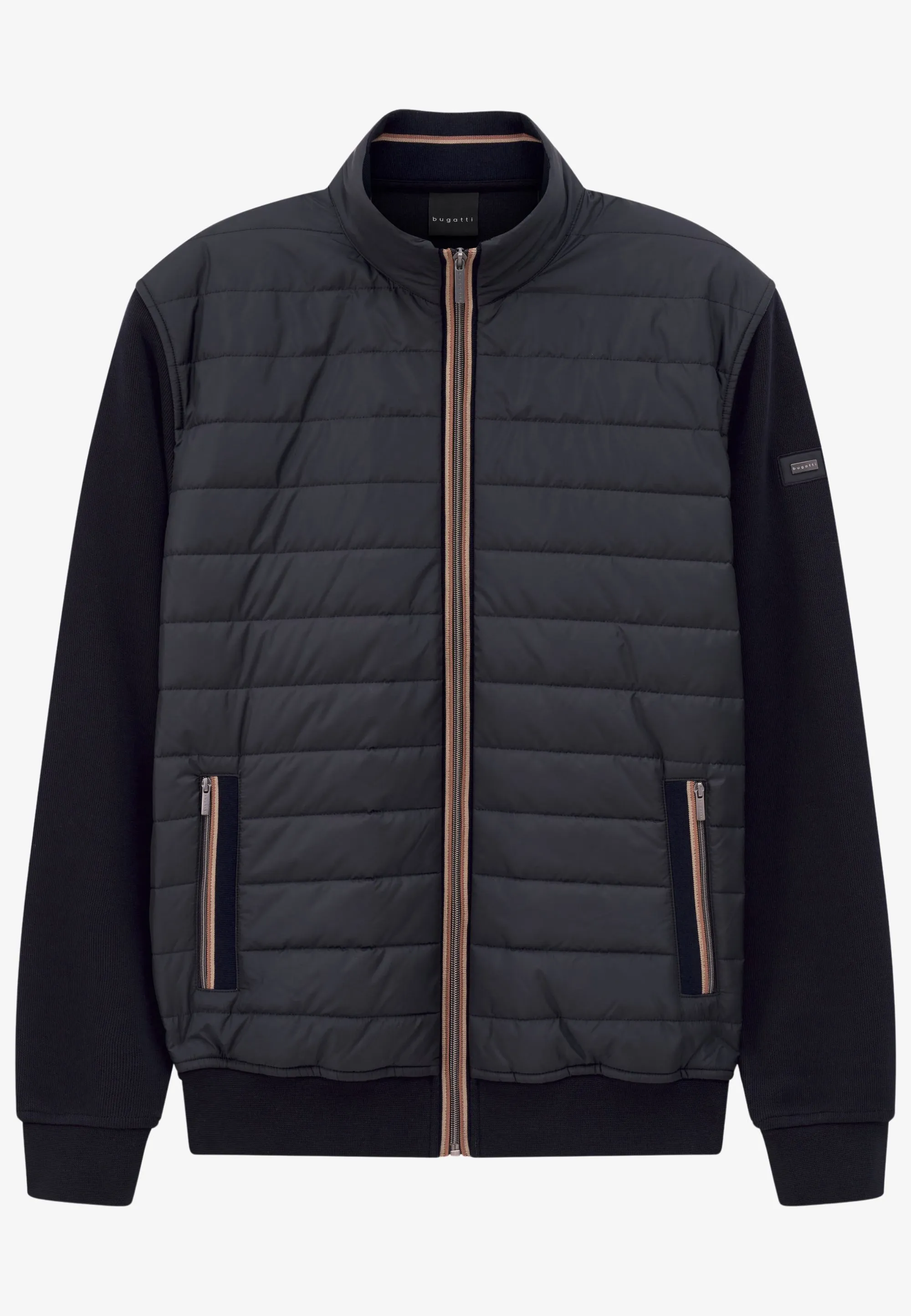 BLUZA MĘSKA Z PIKOWANYM PRZODEM BUGATTI 8700 15121