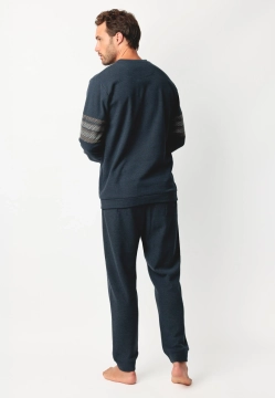 CIEPŁA PIŻAMA MĘSKA Z DŁUGIM RĘKAWEM ADMAS 63802