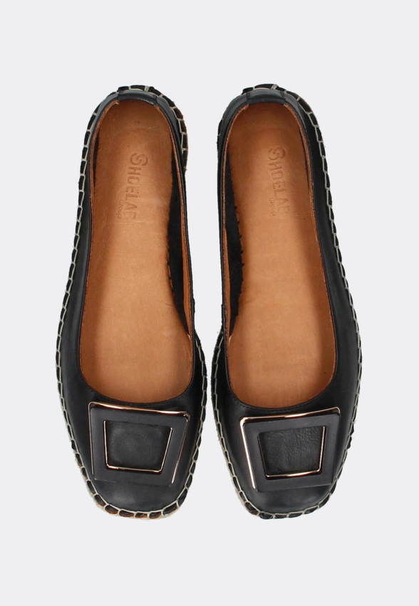 SKÓRZANE ESPADRYLE - BALERINY DAMSKIE SHOELAB 368-K607