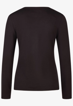 T-SHIRT DAMSKI Z WISKOZY Z DŁUGIM RĘKAWEM ORAZ APLIKACJĄ Z KRYSZTAŁKÓW BARBARA LEBEK 37660052