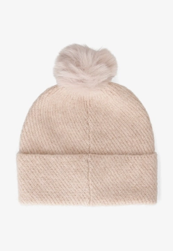 CZAPKA DAMSKA Z OIMIESZKĄ WEŁNY TOMMY HILFIGER AW0AW17855C