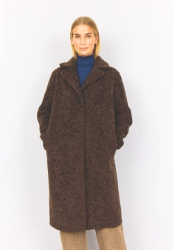 PŁASZCZ DAMSKI TYPU BOUCLE  SOYACONCEPT 40217