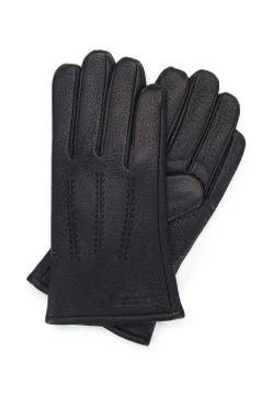 SKÓRZANE MĘSKIE RĘKAWICZKI Z WEŁNIANYM WNĘTRZEM WITTCHEN 44-6-703-1