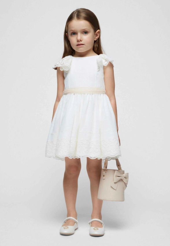 SUKIENKA WIZYTOWA DZIEWCZĘCA Z KORONKOWYMI DETALAMI MAYORAL 3914