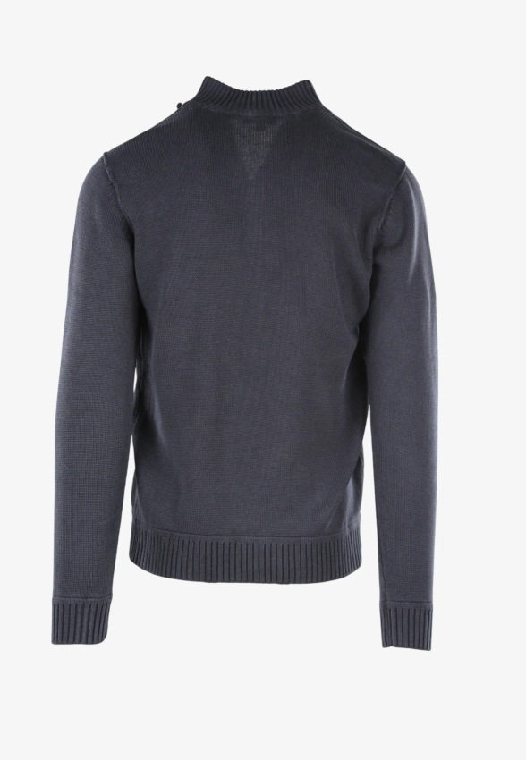 SWETER MĘSKI ZE STÓJKĄ ZAPINANĄ NA GUZIKI CONSENSO 4450225