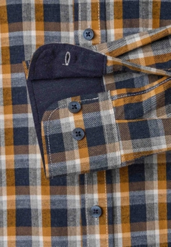 KOSZULA MĘSKA W KRATĘ Z DŁUGIM RĘKAWEM CASAMODA 444309500