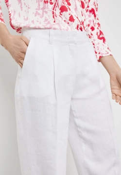 LNIANE SPODNIE Z SZEROKIMI NOGAWKAMI GERRY WEBER 822001-66225