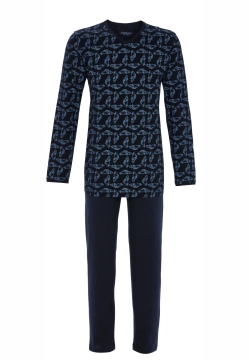 PIŻAMA MĘSKA Z NADRUKIEM W SAMOCHODY RINGELLA 5541212