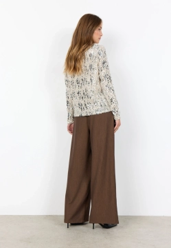 BLUZKA DAMSKA Z DŁUGIM RĘKAWEM OZDOBIONA CEKINAMI SOYACONCEPT 27322