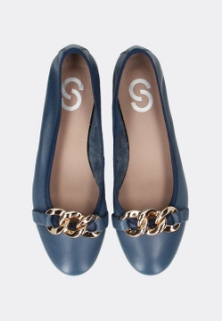 SKÓRZANE BALERINY DAMSKIE SHOELAB 4335501