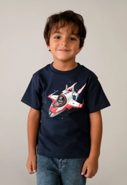 T-SHIRT CHŁOPIĘCY Z KRÓTKIM RĘKAWEM I NADRUKIEM MAYORAL 3067