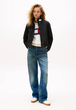 KURTKA DAMSKA Z LOGO NA KOŁNIERZU TOMMY JEANS DW0DW21436